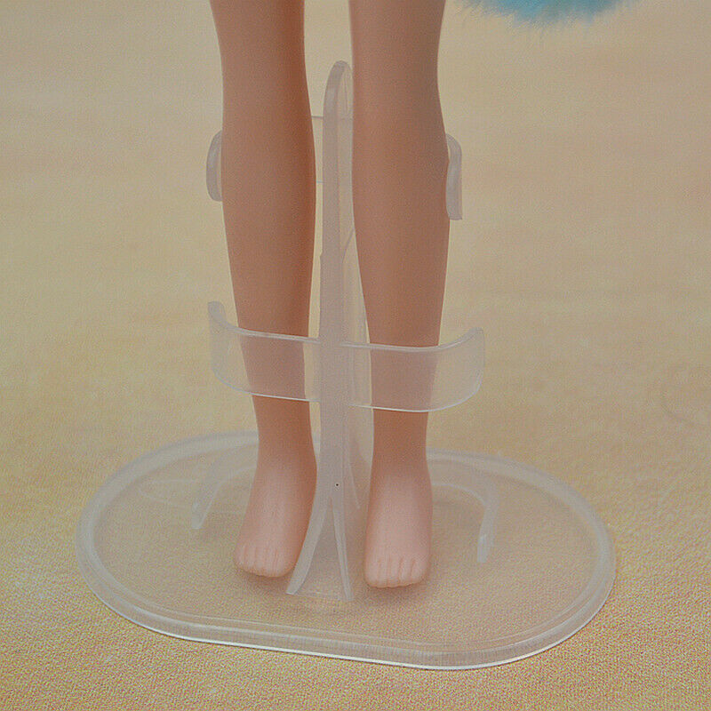 10pcs/lot Transparent Doll Stand Display Leg Holder Accessories For 30cm Dolls