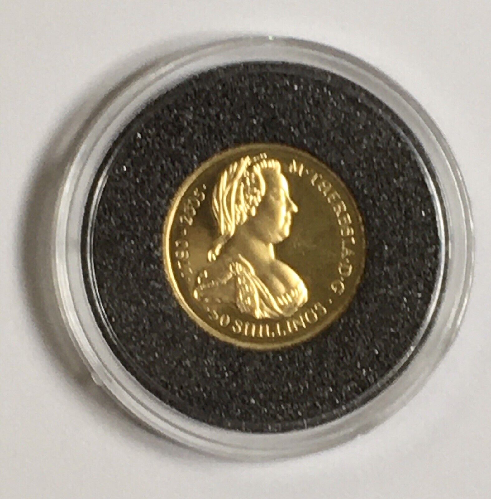 2005 Somalia 50 Shillings 1/25 Oz. Gold Coin In Case