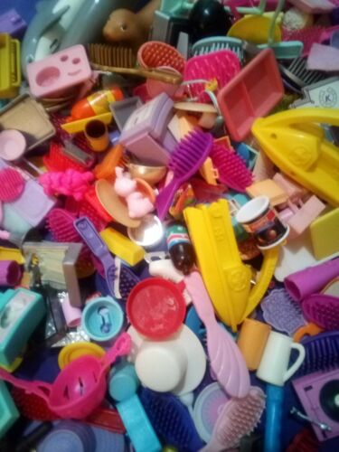 Huge Barbie Accessories Lot Dishes Food Music Mixed Dollhouse Pots And Pans Pets