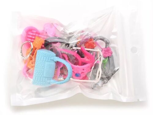 Barbie Doll Accessories Lot Of 40 Jewelry Necklace Earrings Comb Shoes Bag Crown