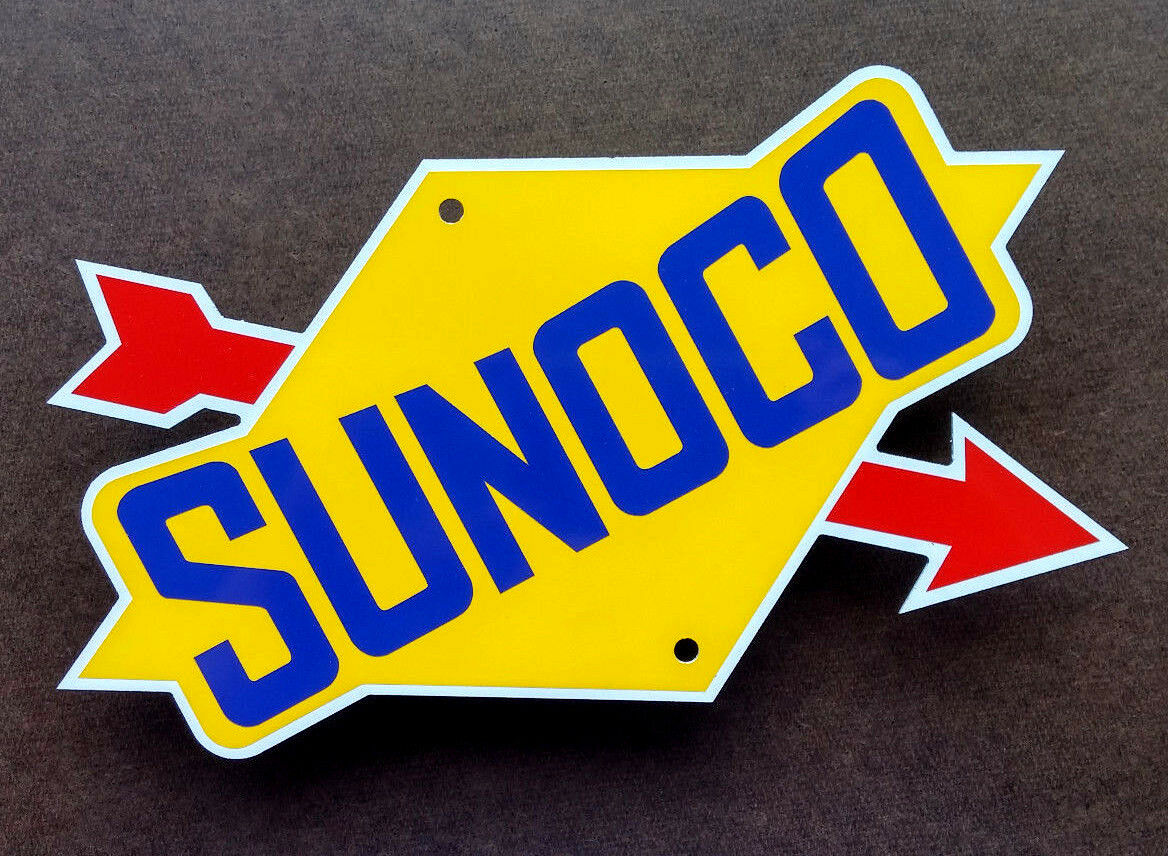 Sunoco Sign -  Garage Decor - Nascar - Racing Logo - Automobilia - Petrolania