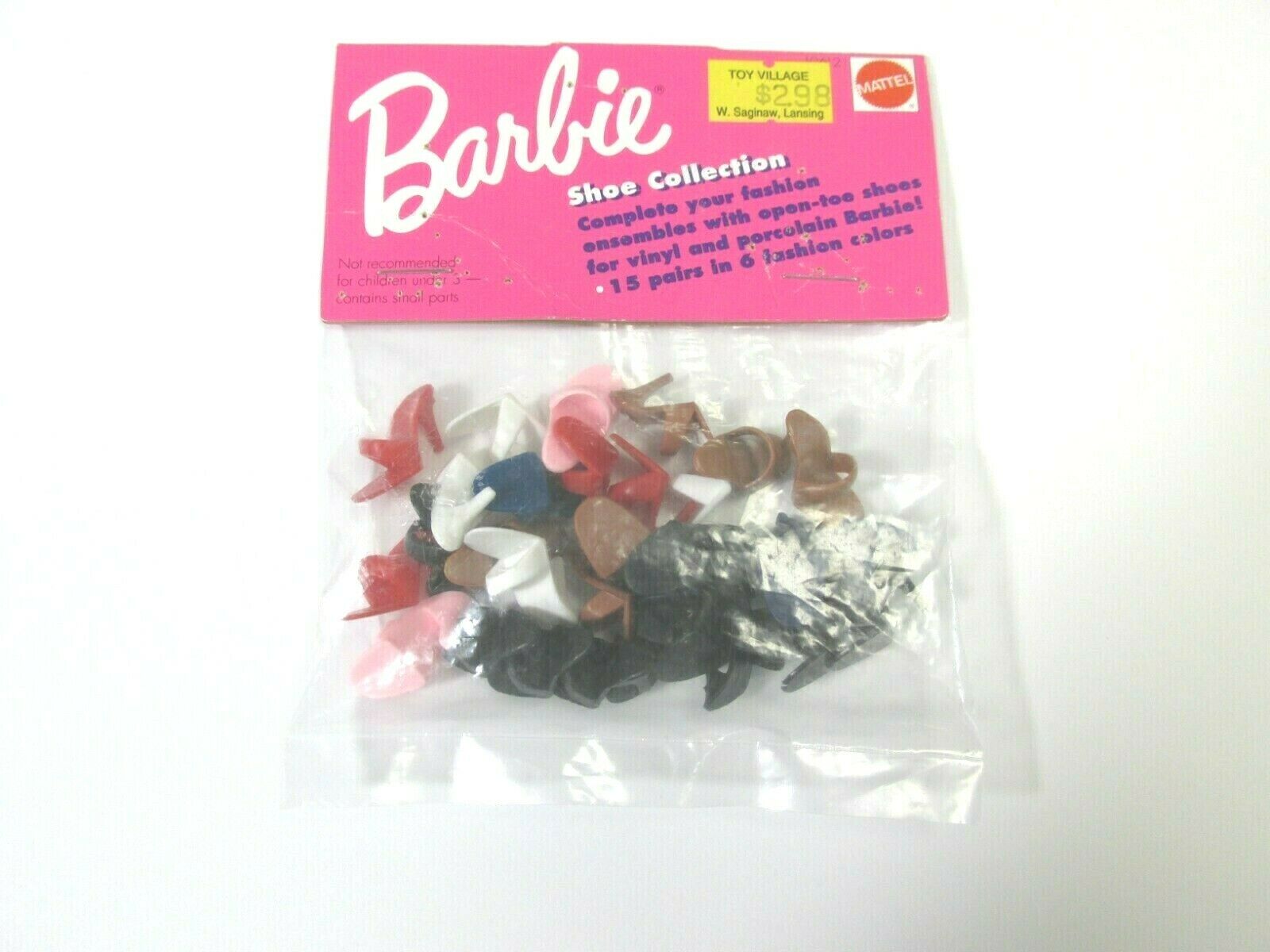 1993 Barbie Shoe Collection - 15 Pairs - #10612 - Opened Package - Still Mint
