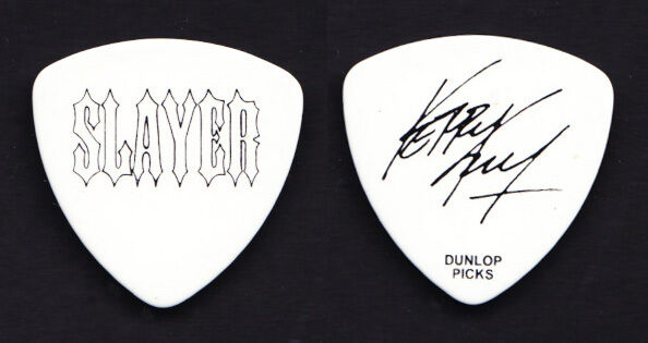 Slayer Kerry King Signature White Guitar Pick - 2009 Tour