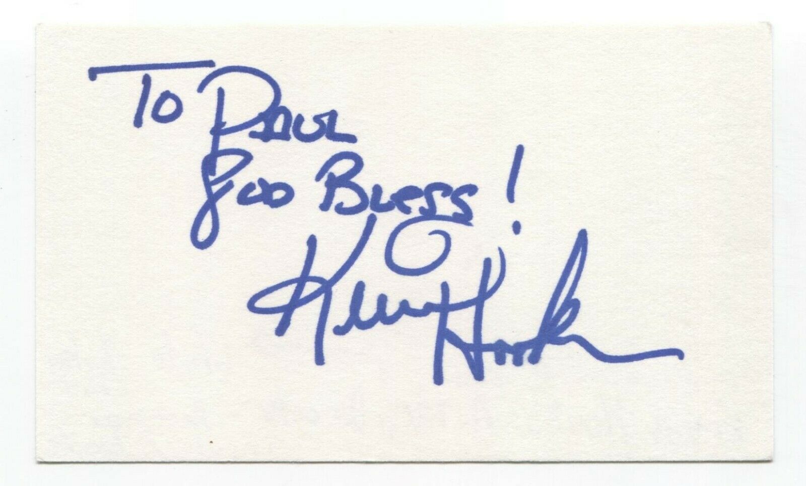 Kevin Hooks Signed 3x5 Index Card Autographed Signature Actor The White Shadow
