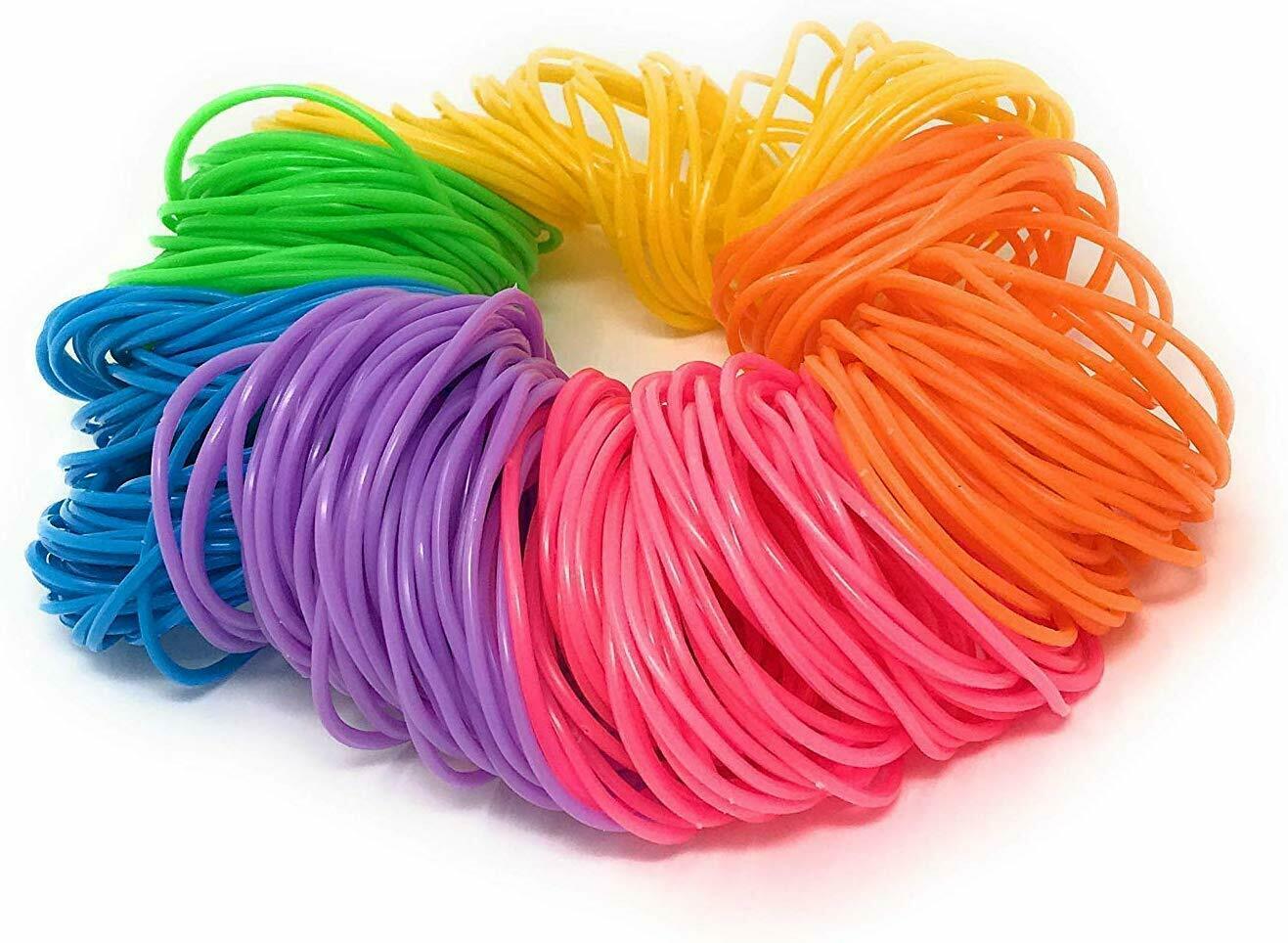 144pk Neon Jelly Bracelets Rainbow Color Birthday Party Favors Gifts Toy Prizes