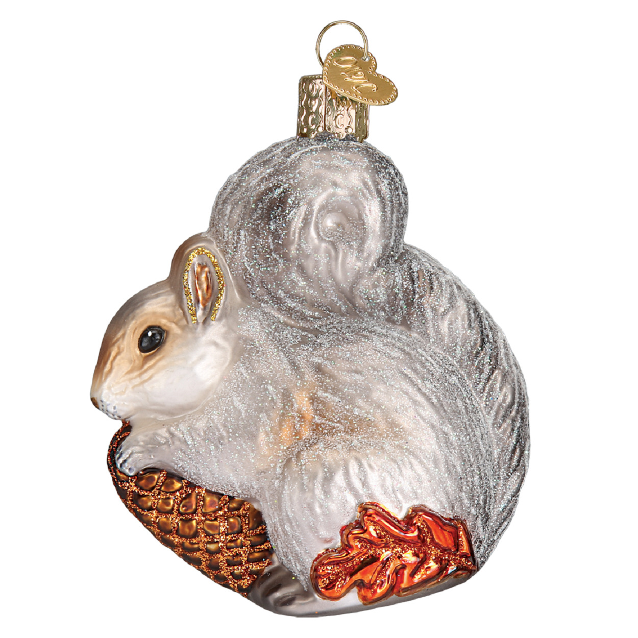 Old World Christmas Hungry Squirrel Glass Ornament Free Box 12277 New