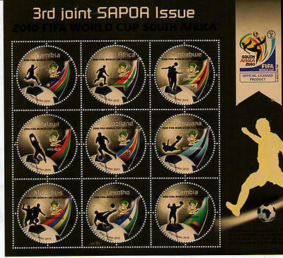 Botswana Fifa World Cup 2010 Sapoa Combination Sheetlet