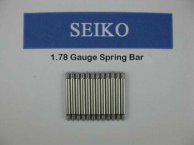 10 Pcs 1.8mm Seiko Stainless Steel Spring Bars 16mm 18mm 20mm 22mm 24mm 26mm K5