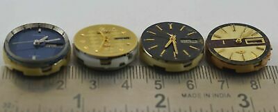 Lot Of 4 Pcs Citizen Watch Non Working Watch Movement For Parts & Repair M-9690