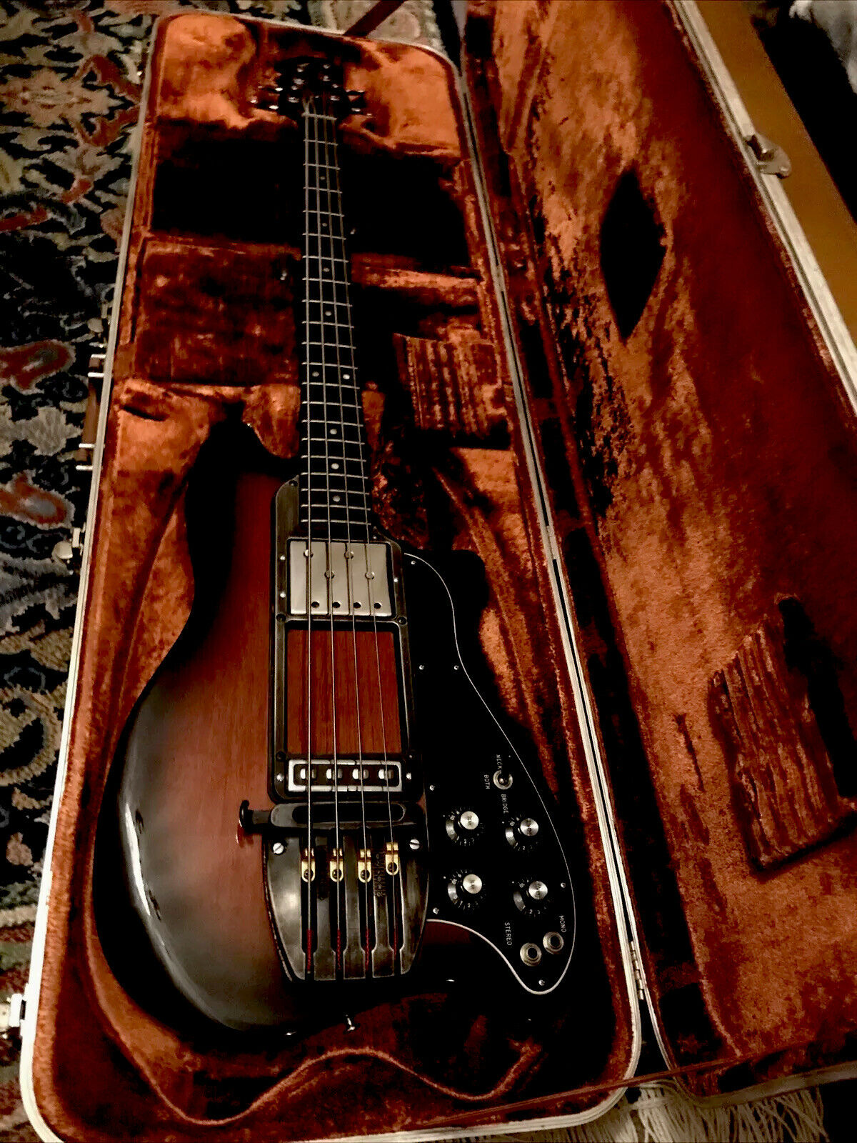 Circa 1977 Ovation Magnum Bass 1,  Guitar Excellent Condition With Original Case